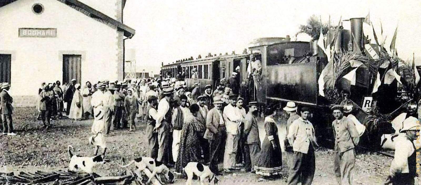 2571- Boghari - Gare - Inauguration ligne d'Alger2 - 1912.jpg